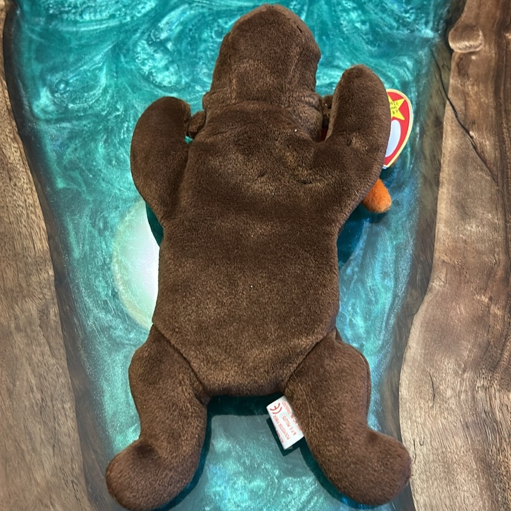 Ty Beanie Baby CHOCOLATE Moose
with Orange Antlers, 1993 EUC - Picture 4 of 4
